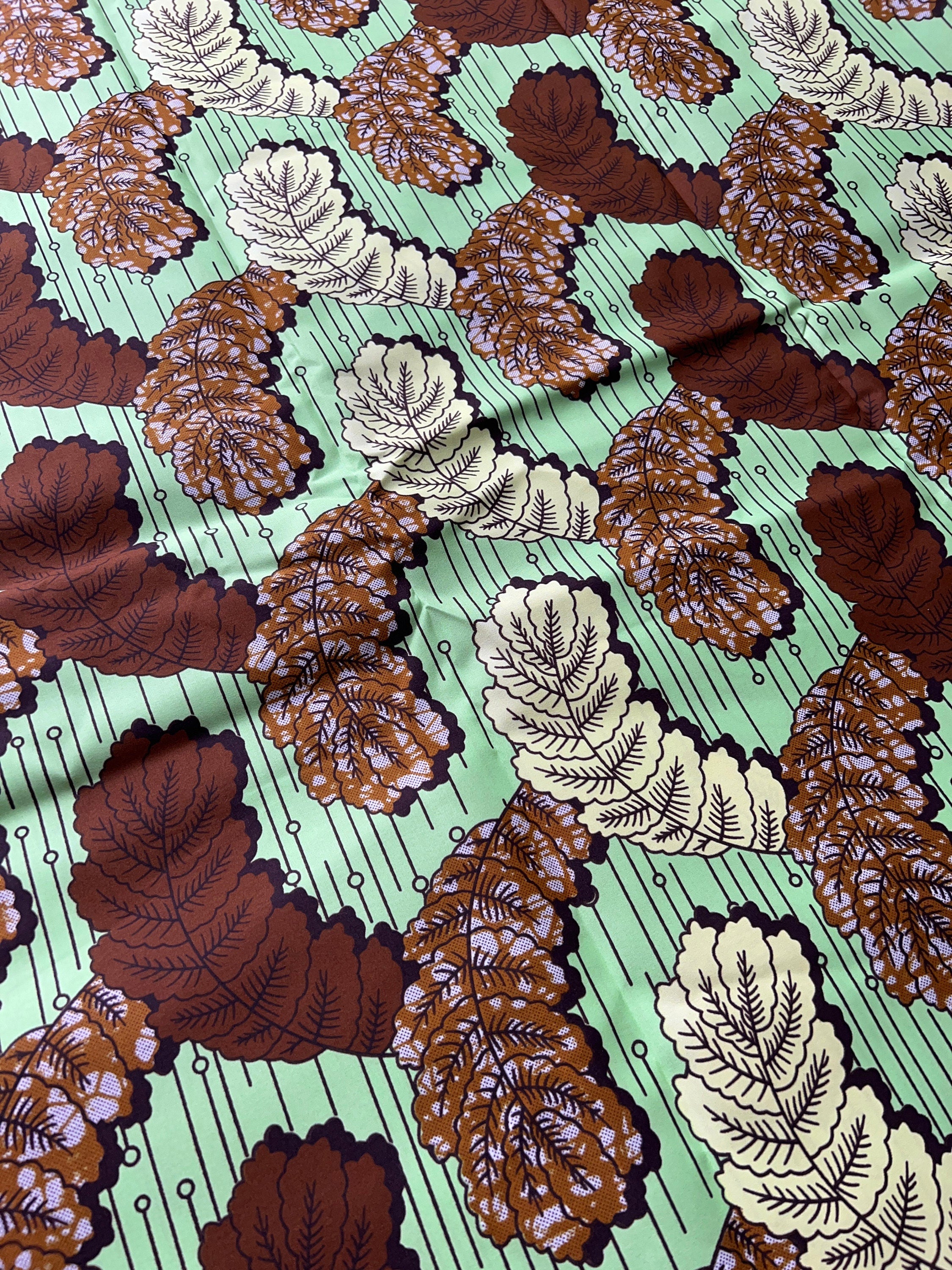 Polycotton African Fabric 6 Yards Soft Ankara Wax Print Material