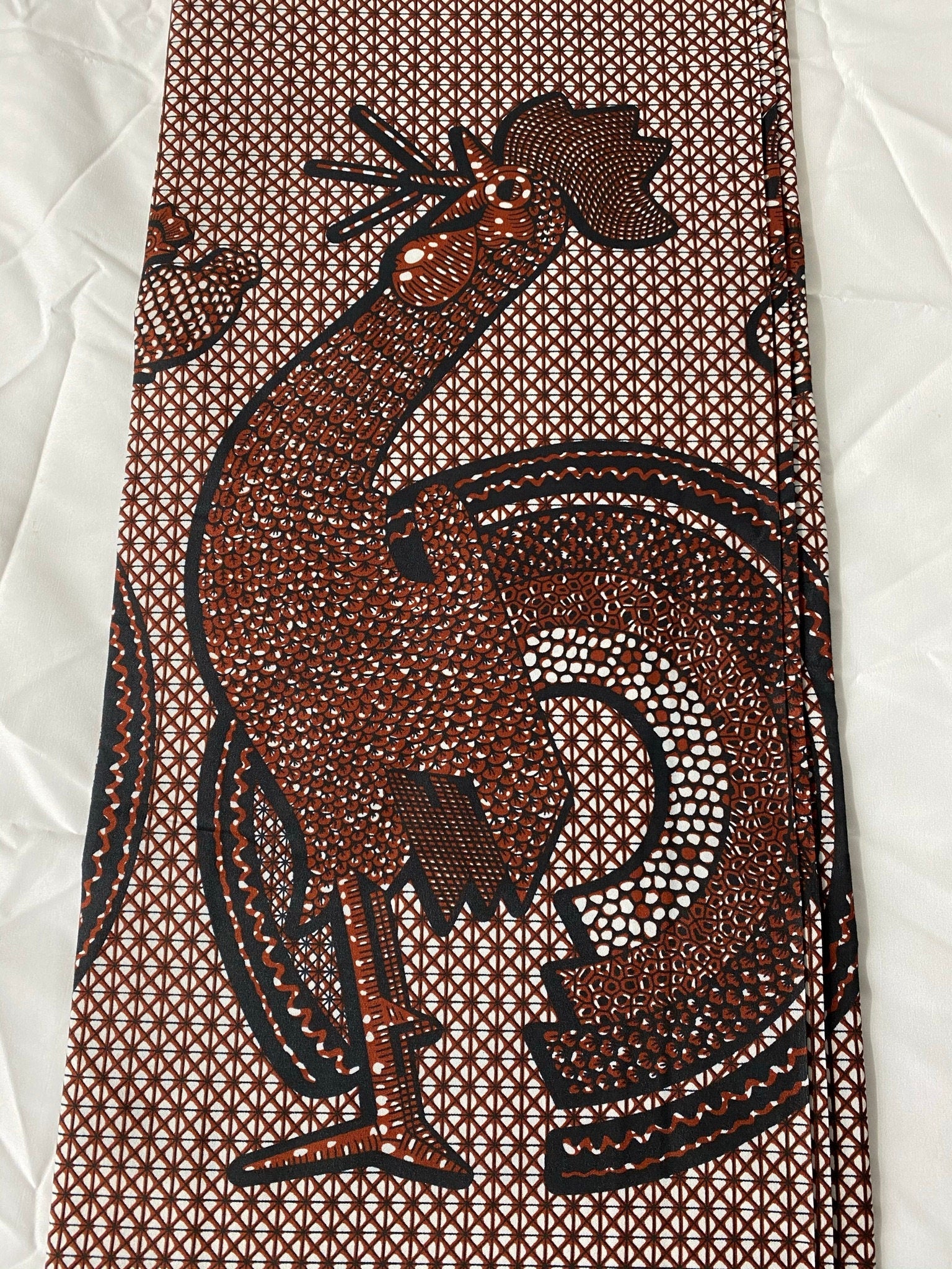 Polycotton African Fabric 6 Yards Soft Ankara Wax Print Material