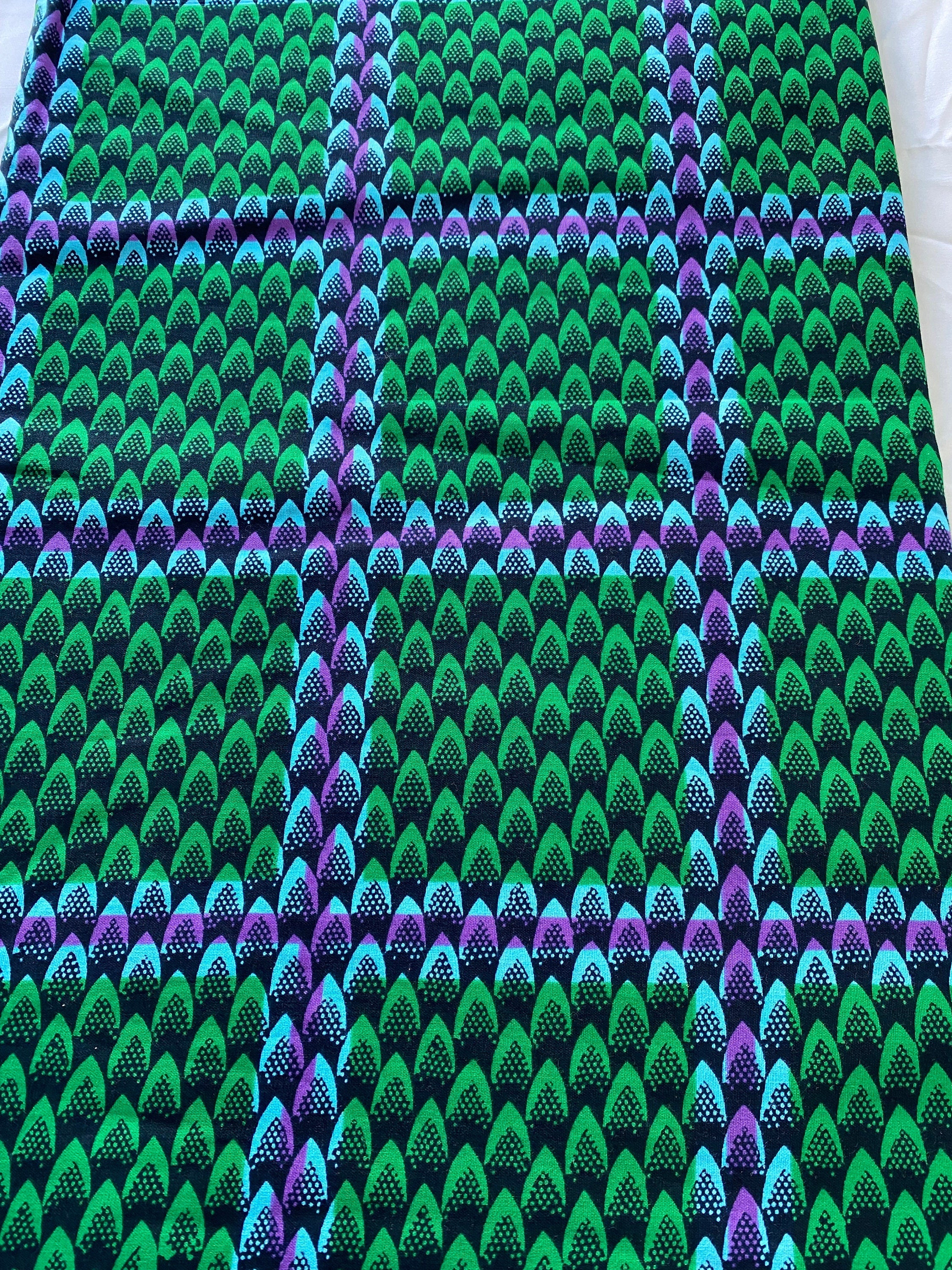 6 Yards 100% Cotton Ankara Wax Print Fabric African Print for Dressmaking, Quilting & Home Décor