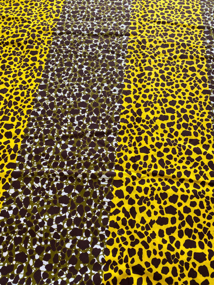 Polycotton African Fabric 6 Yards Soft Ankara Wax Print Material