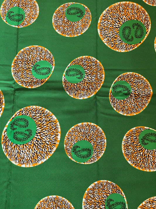 Polycotton African Fabric 6 Yards Soft Ankara Wax Print Material