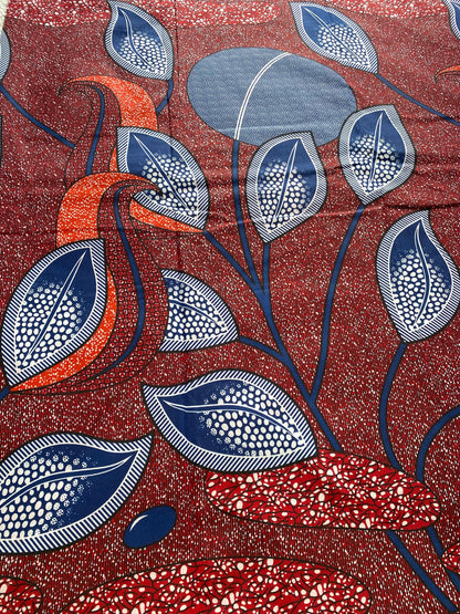 Polycotton African Fabric 6 Yards Soft Ankara Wax Print Material