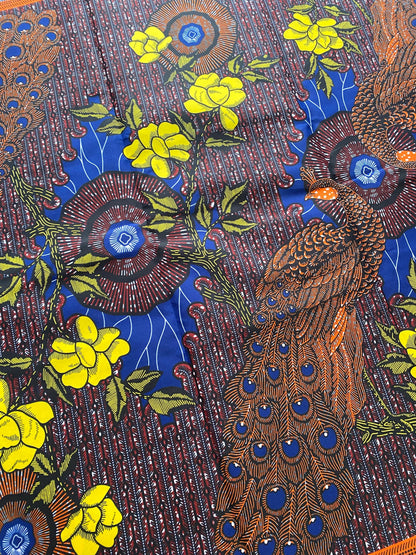 Polycotton African Fabric 6 Yards Soft Ankara Wax Print Material
