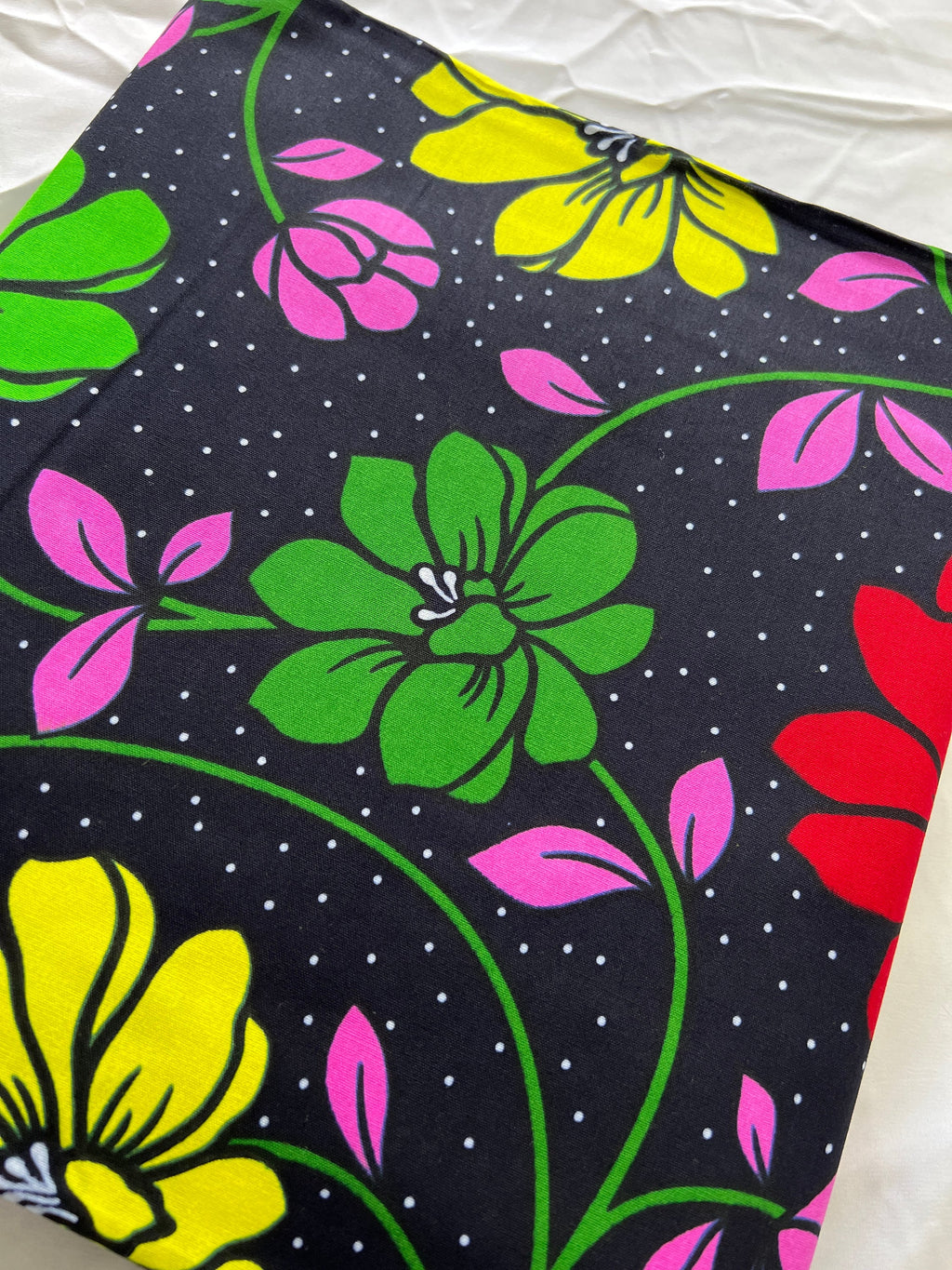 Bold Ankara African Print Fabric: 6 Yards 100% Cotton Wax Print