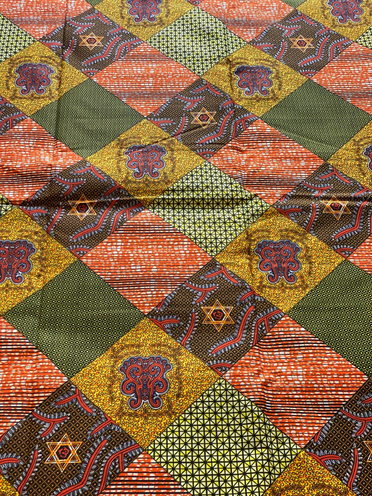 Polycotton African Fabric 6 Yards Soft Ankara Wax Print Material