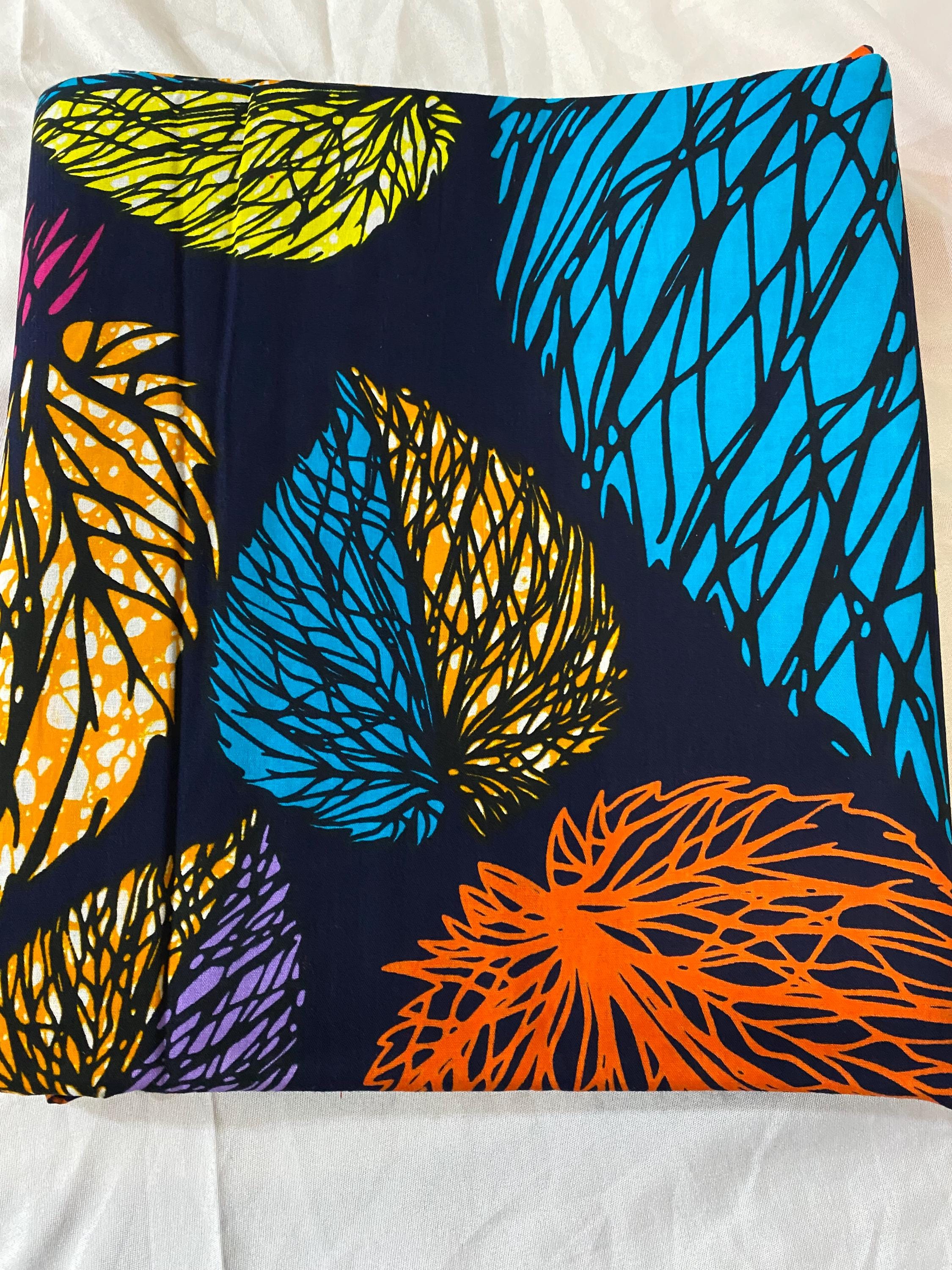 6 Yards 100% Cotton Ankara Wax Print Fabric African Print for Dressmaking, Quilting & Home Décor