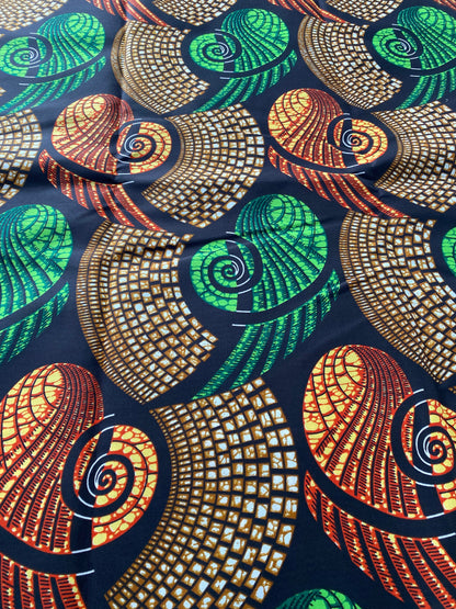 Polycotton African Fabric 6 Yards Soft Ankara Wax Print Material