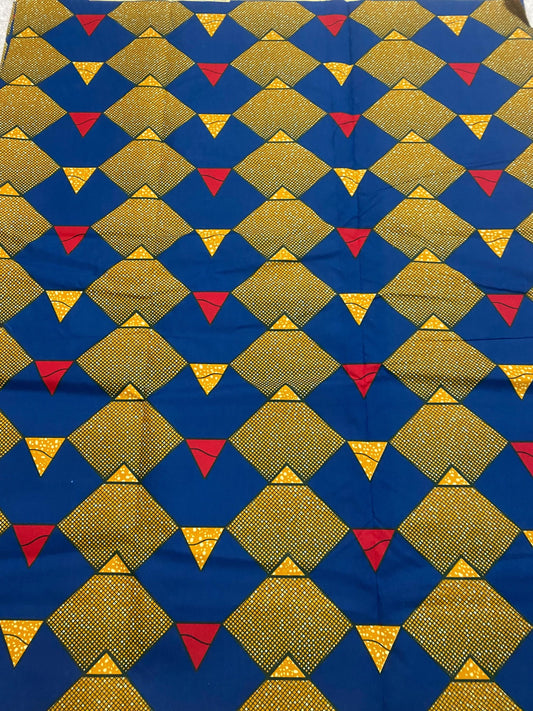 Polycotton African Fabric 6 Yards Soft Ankara Wax Print Material