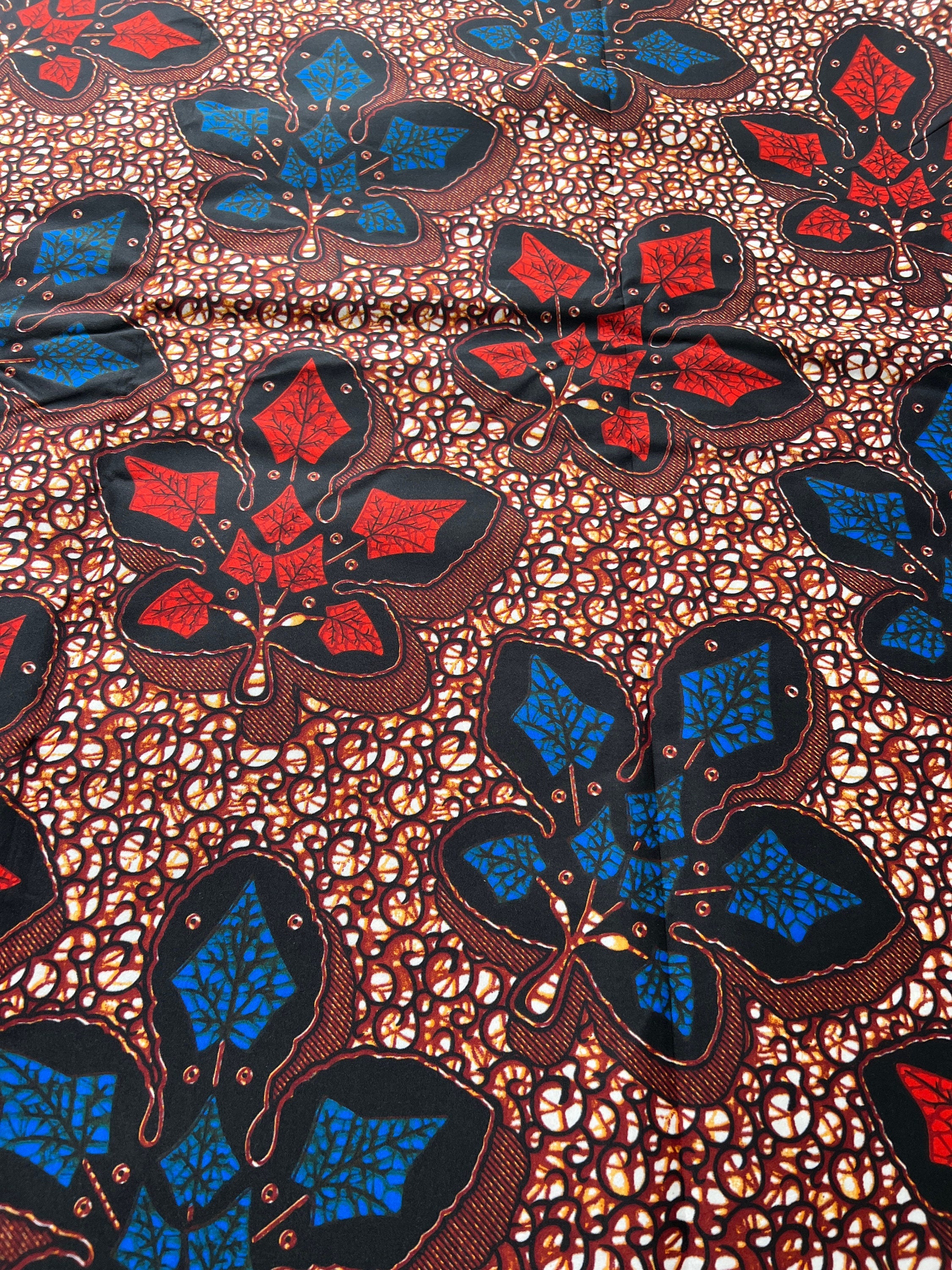 Polycotton African Fabric 6 Yards Soft Ankara Wax Print Material