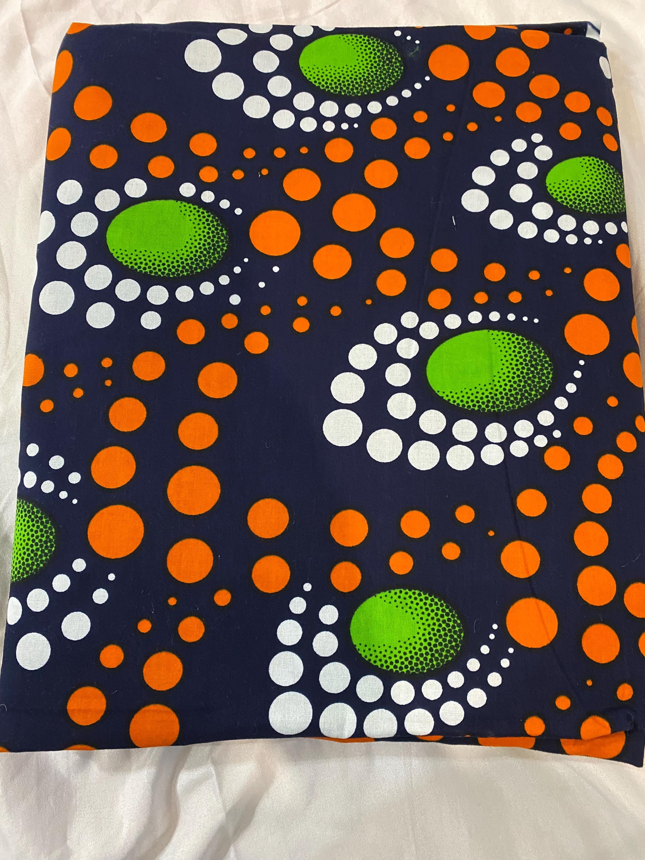 6 Yards 100% Cotton Ankara Wax Print Fabric African Print for Dressmaking, Quilting & Home Décor