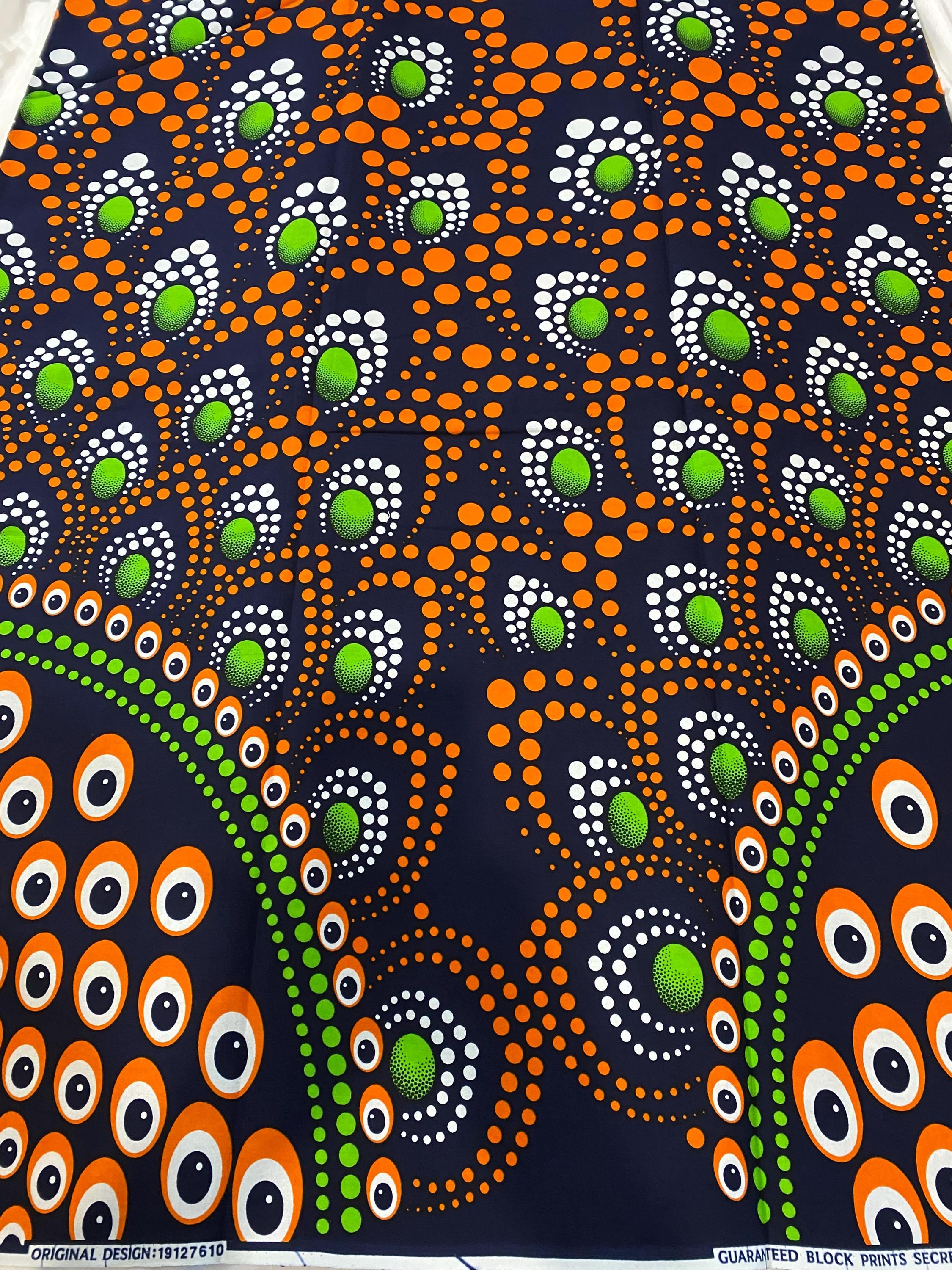 6 Yards 100% Cotton Ankara Wax Print Fabric African Print for Dressmaking, Quilting & Home Décor