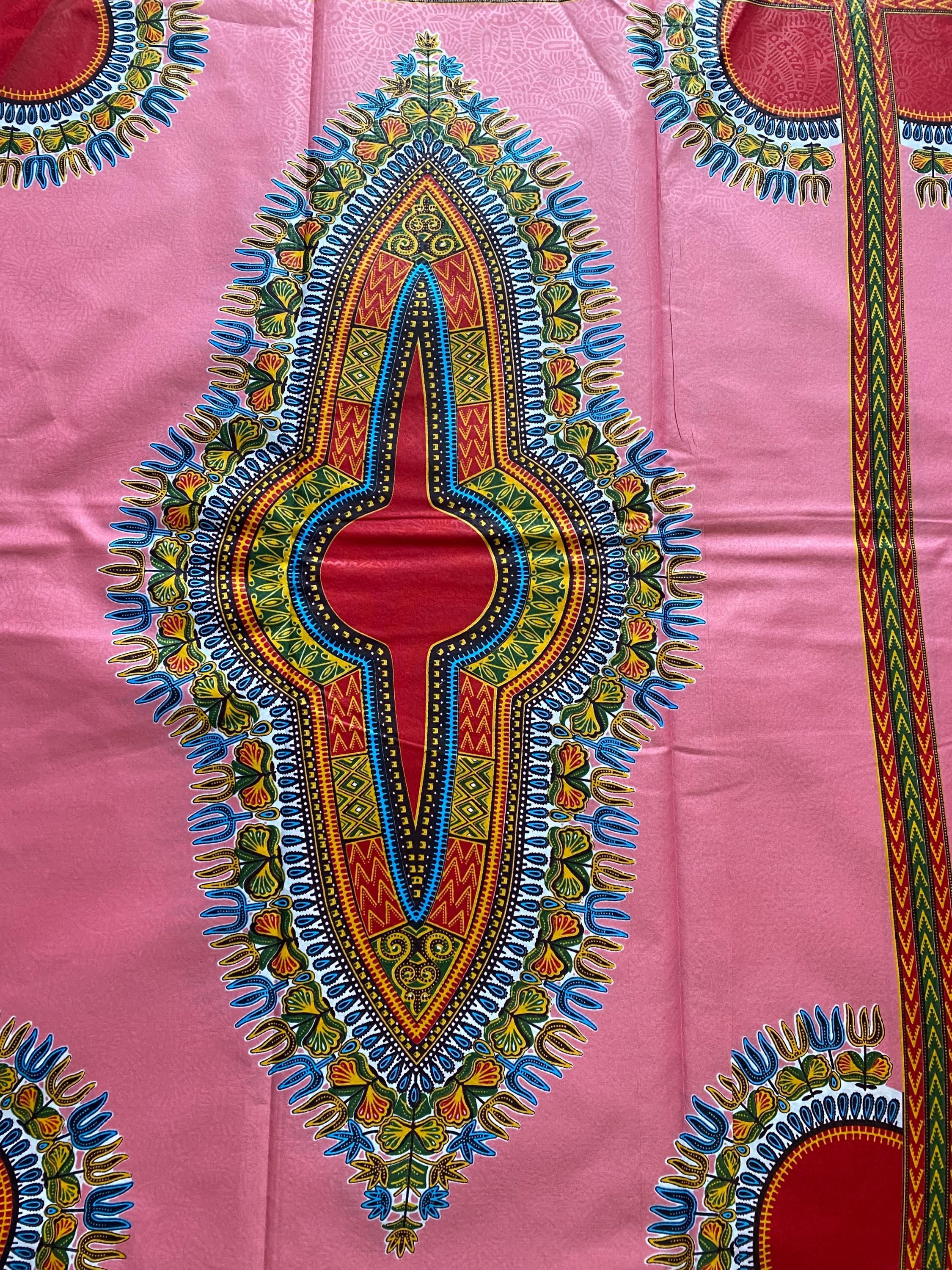 Dashiki Angelina African Wax Print Cotton Fabric - 6 Yards