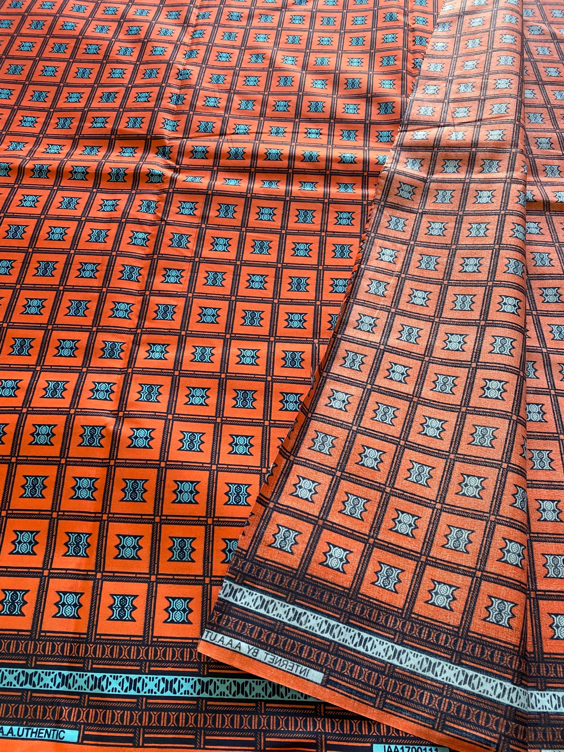 Polycotton African Fabric 6 Yards Soft Ankara Wax Print Material