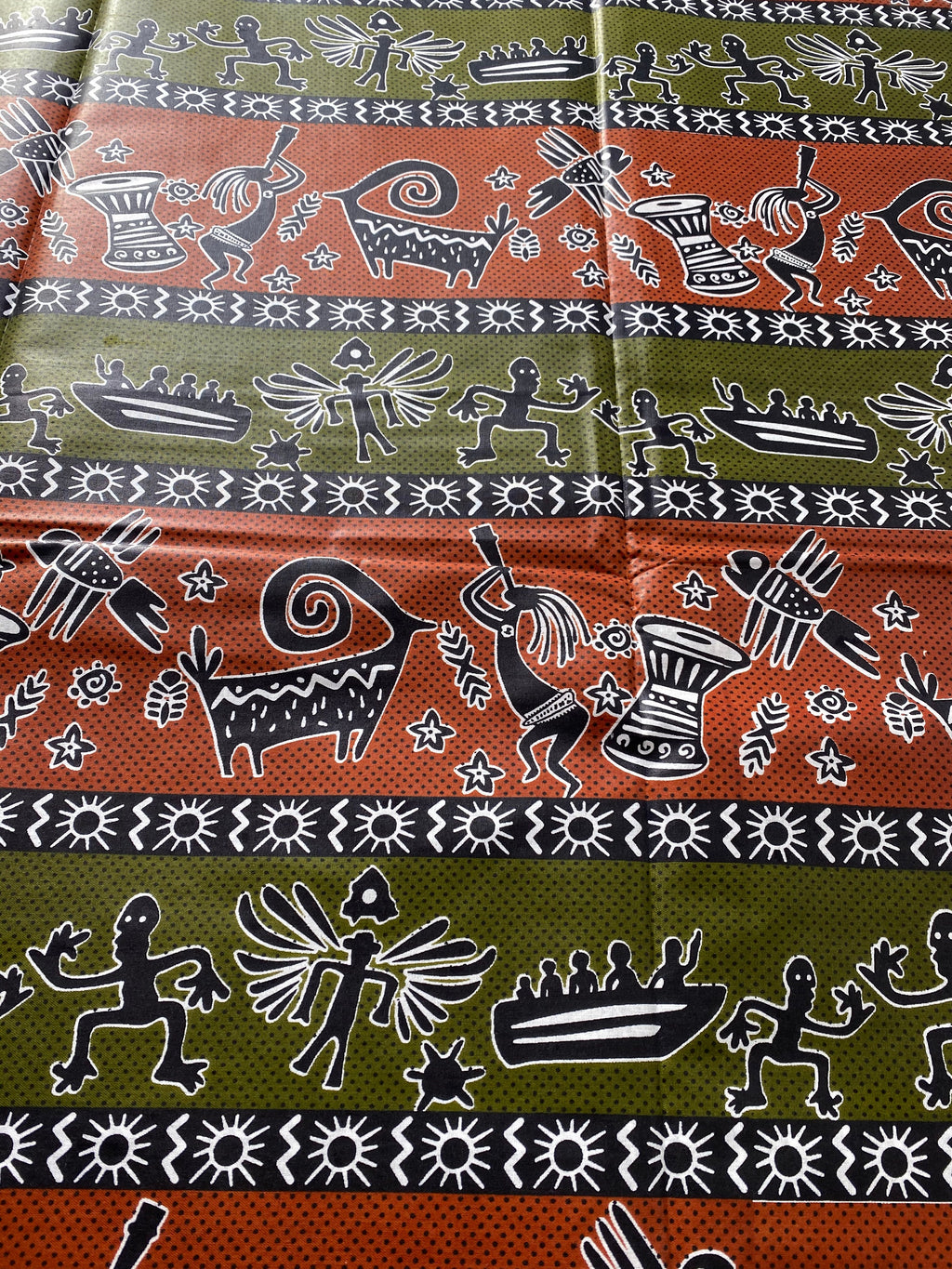 Mud Print Fabric 6 Yards African Tribal Wax Print Cloth