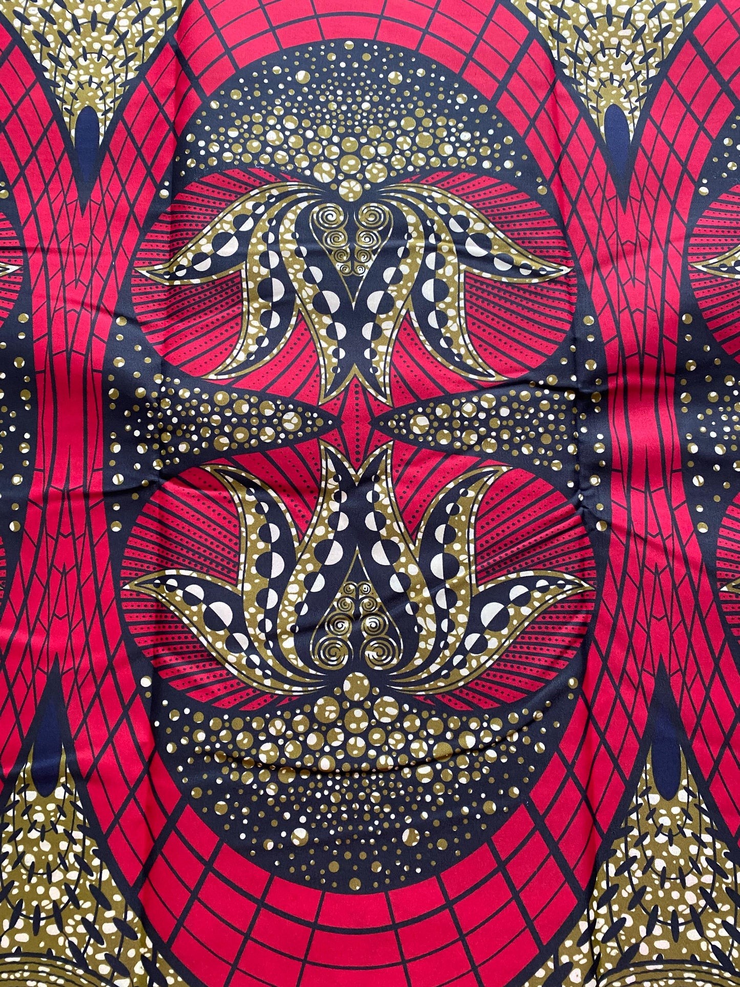 Polycotton African Fabric 6 Yards Soft Ankara Wax Print Material