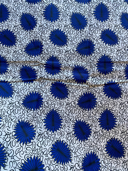 Polycotton African Fabric 6 Yards Soft Ankara Wax Print Material