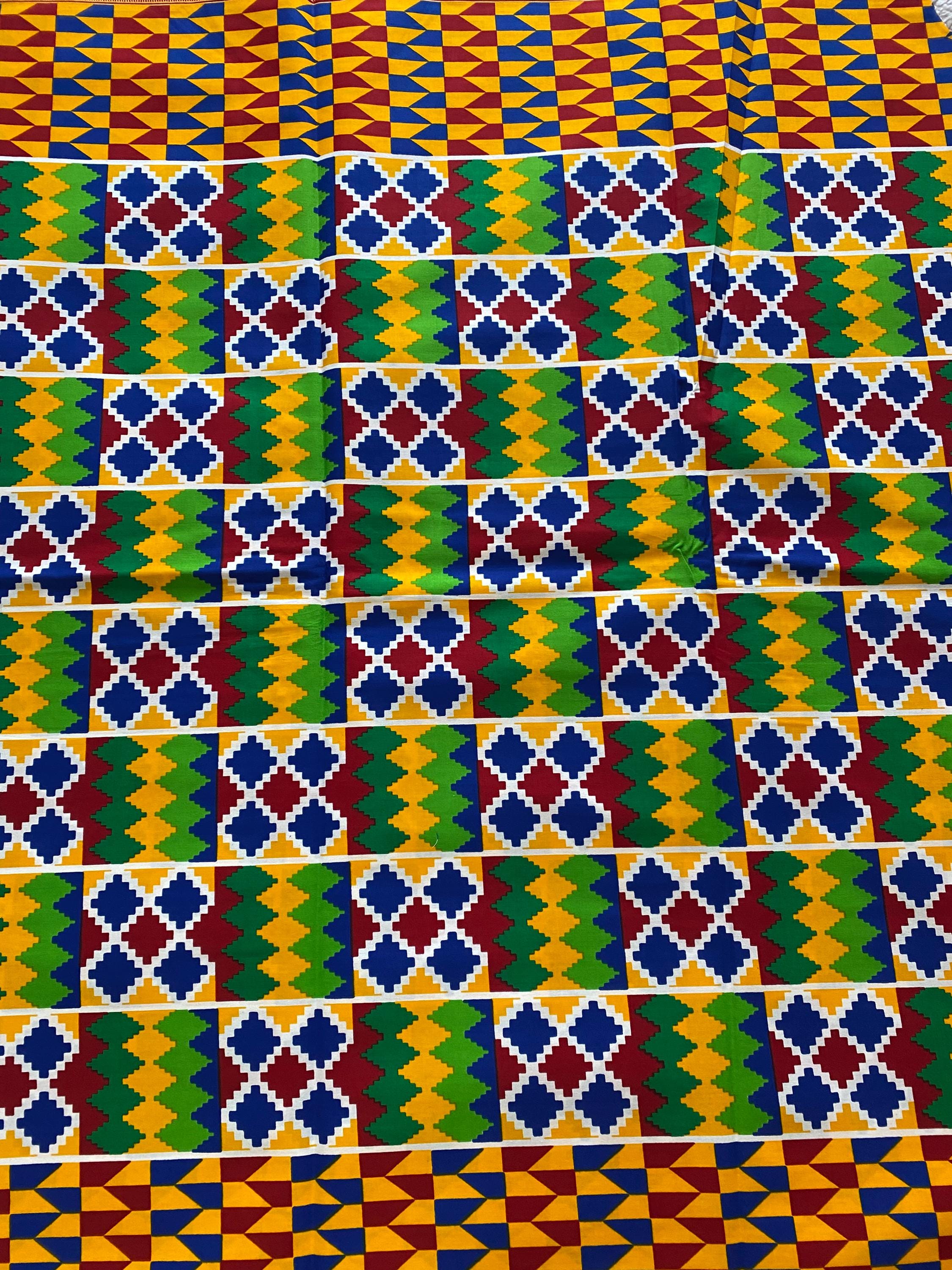6yards Genuine Kente 100% cotton African wax
