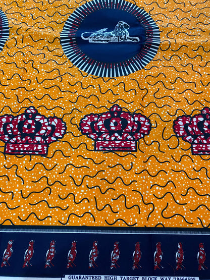 Polycotton African Fabric 6 Yards Soft Ankara Wax Print Material