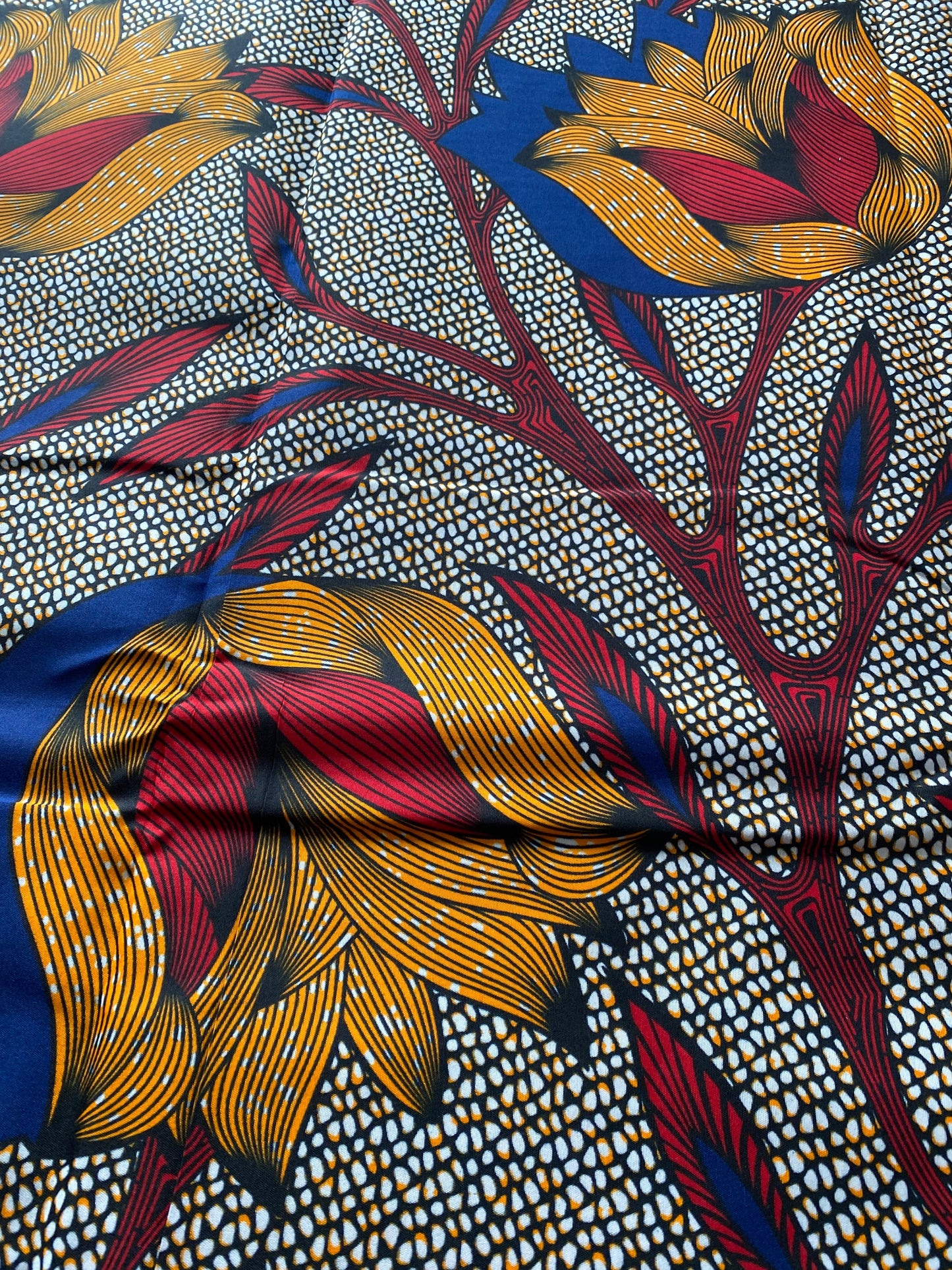 Polycotton African Fabric 6 Yards Soft Ankara Wax Print Material