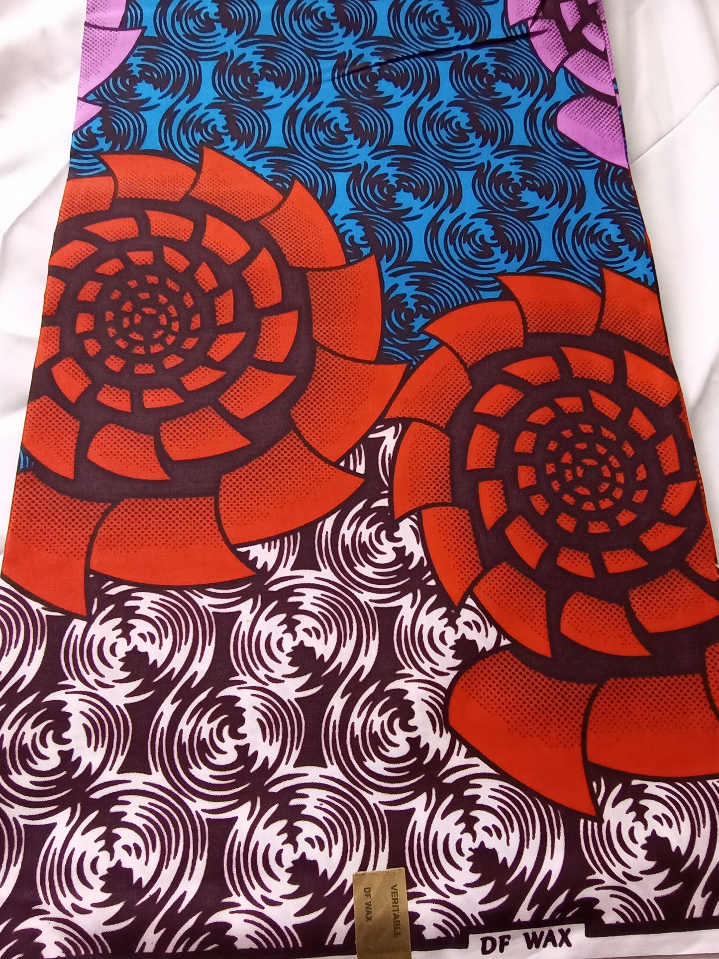 Polycotton African Fabric 6 Yards Soft Ankara Wax Print Material