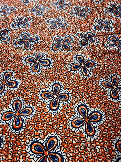 Polycotton African Fabric 6 Yards Soft Ankara Wax Print Material