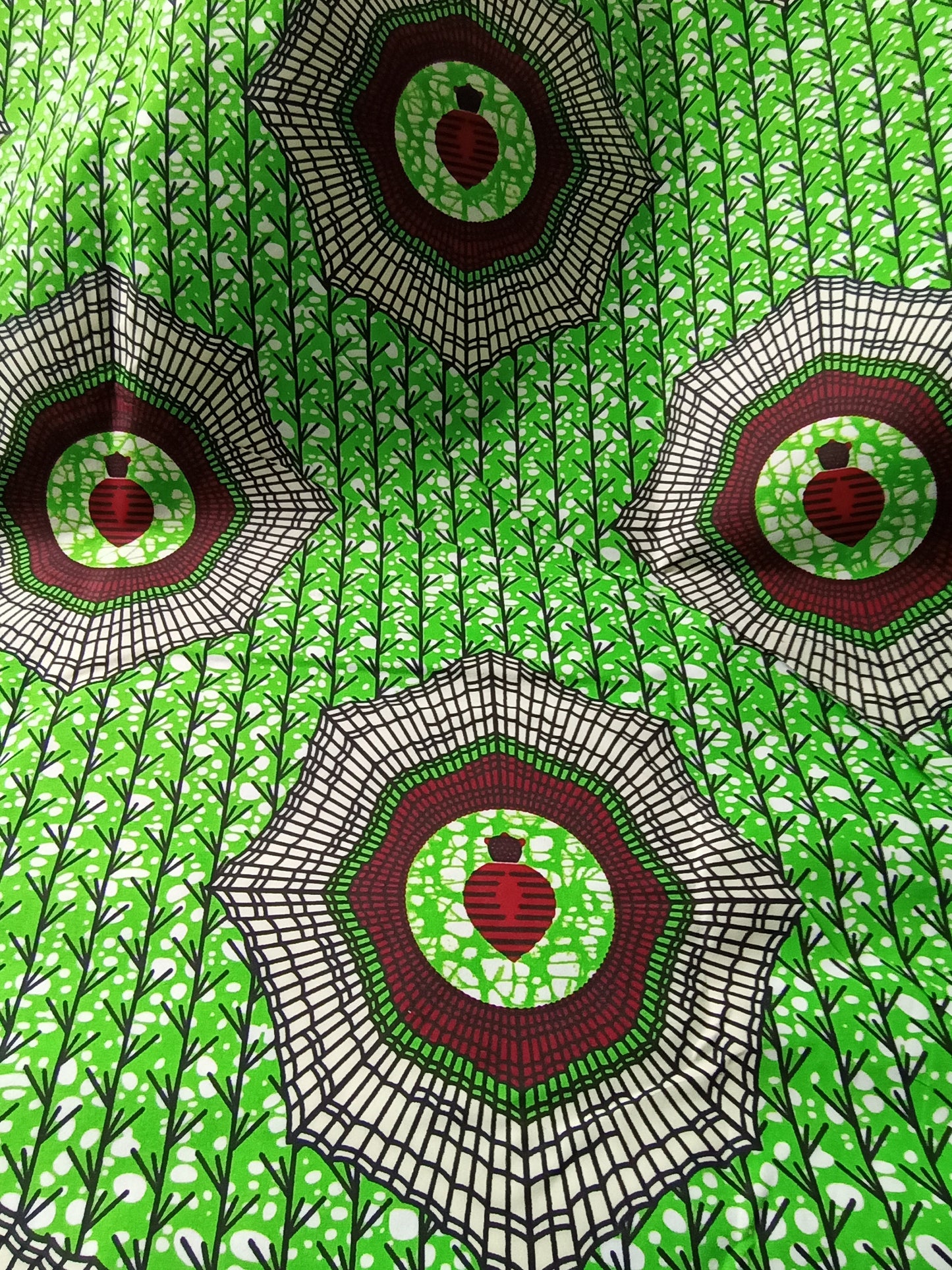 Polycotton African Fabric 6 Yards Soft Ankara Wax Print Material
