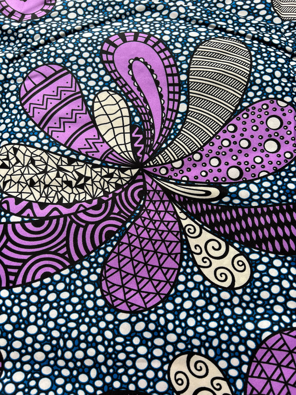 Polycotton African Fabric 6 Yards Soft Ankara Wax Print Material