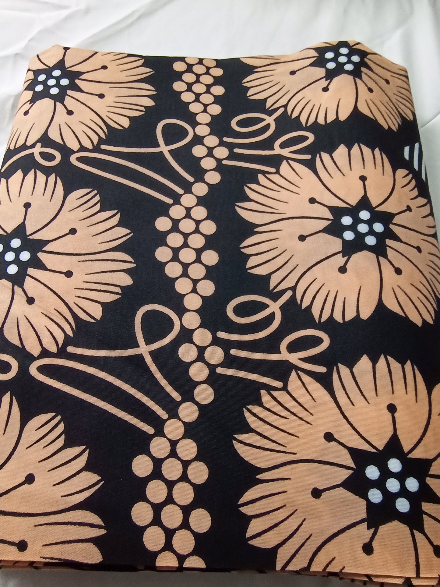 Polycotton African Fabric 6 Yards Soft Ankara Wax Print Material