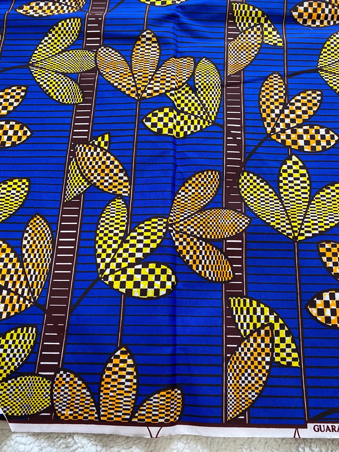 Polycotton African Fabric 6 Yards Soft Ankara Wax Print Material