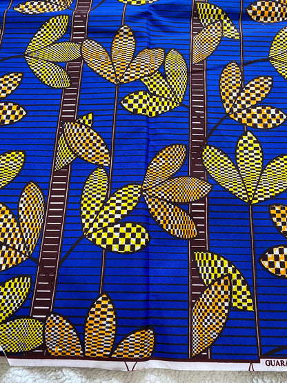 Polycotton African Fabric 6 Yards Soft Ankara Wax Print Material