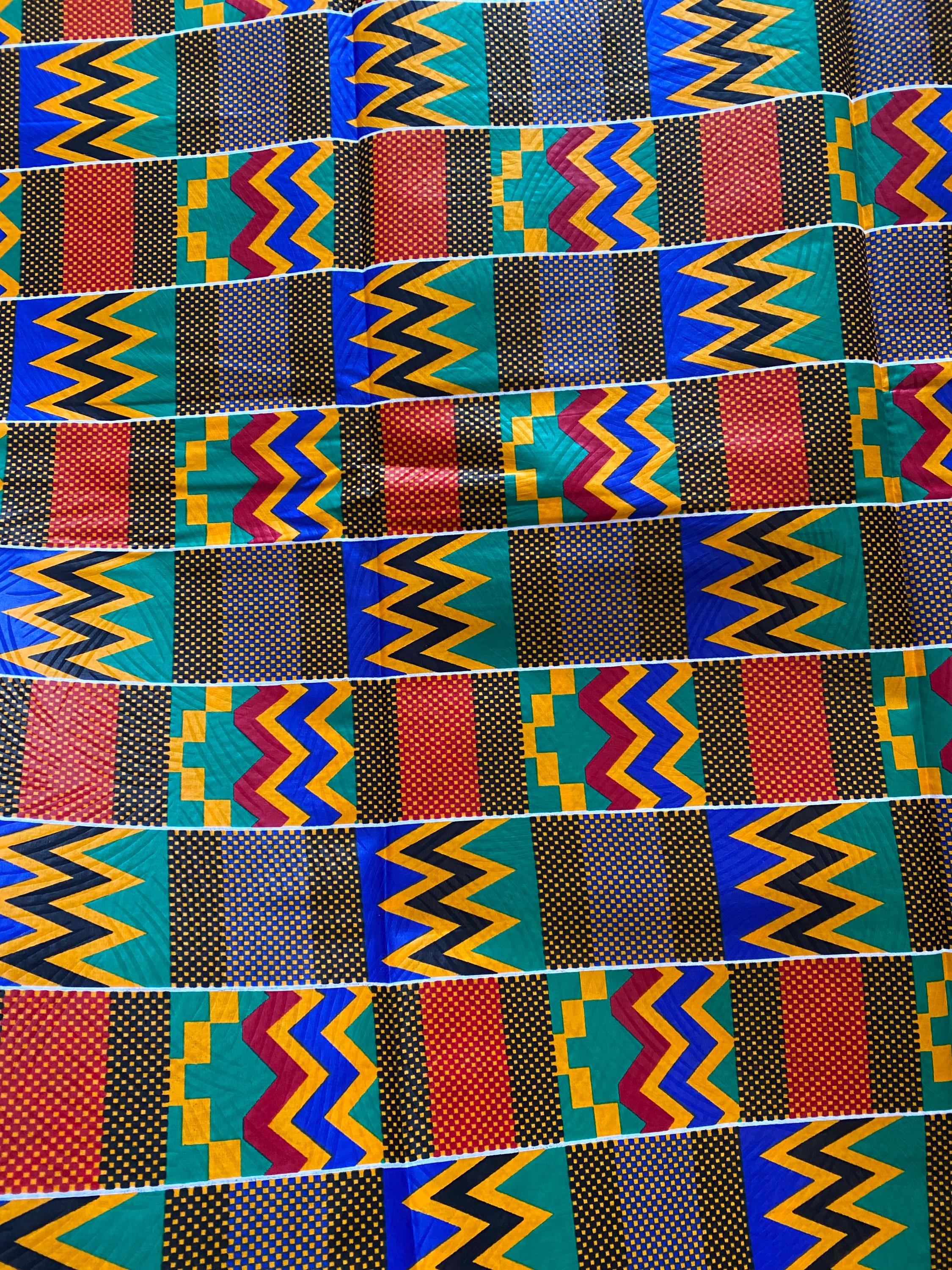 Genuine Kente top supreme wax African fabric.