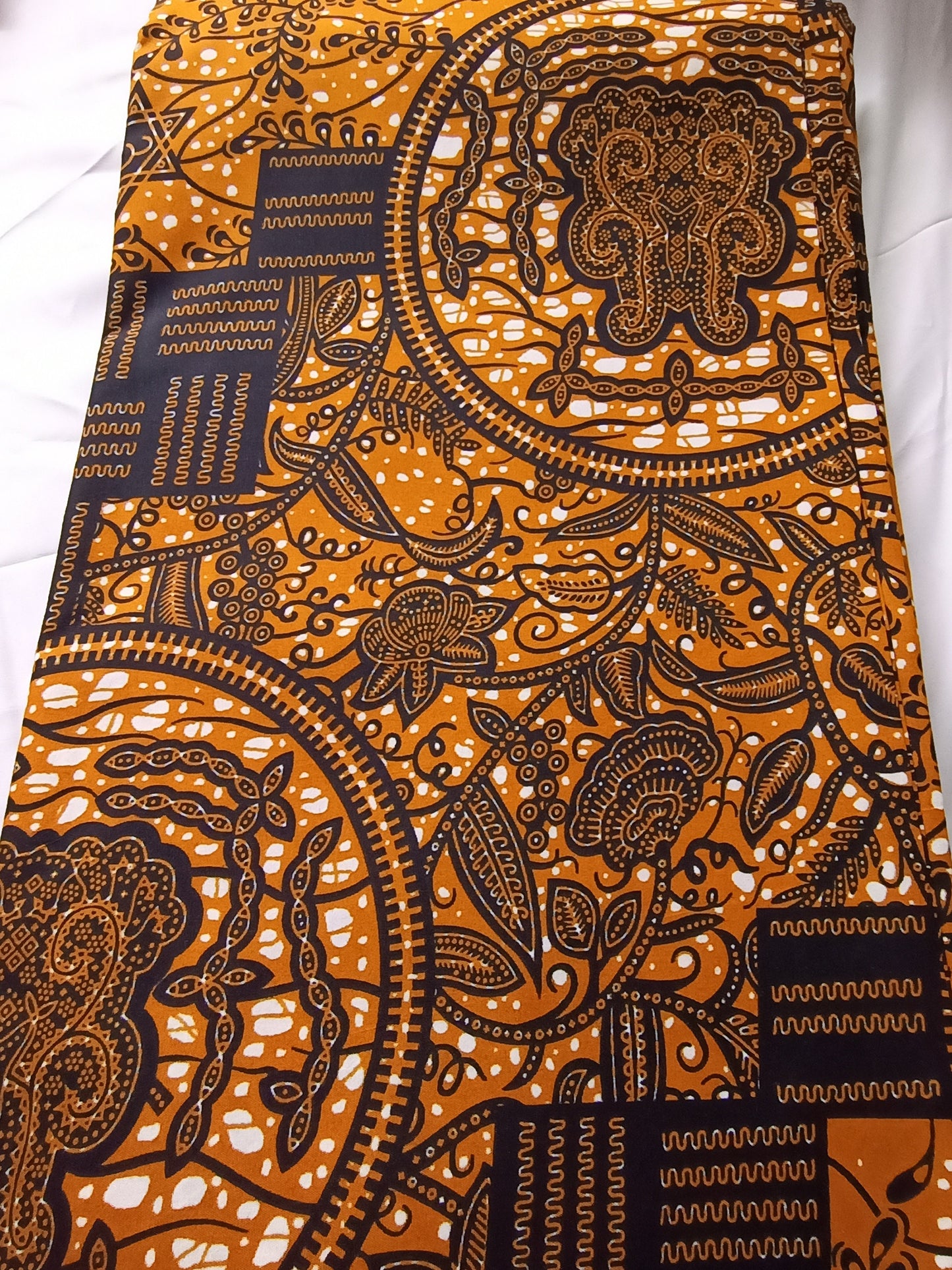 Polycotton African Fabric 6 Yards Soft Ankara Wax Print Material