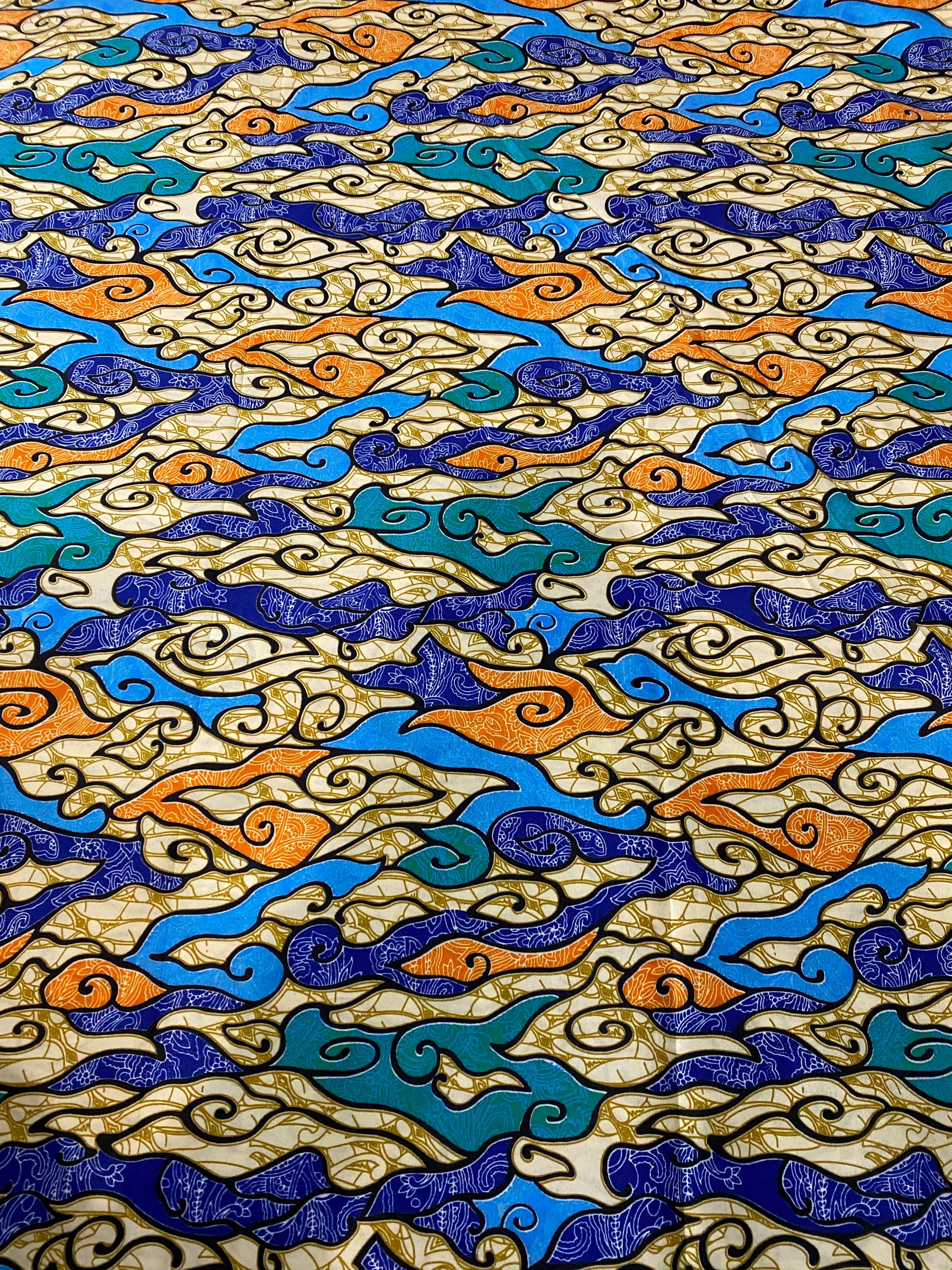 Colorful Ankara Fabric: African Print Polycotton, 6 Yards