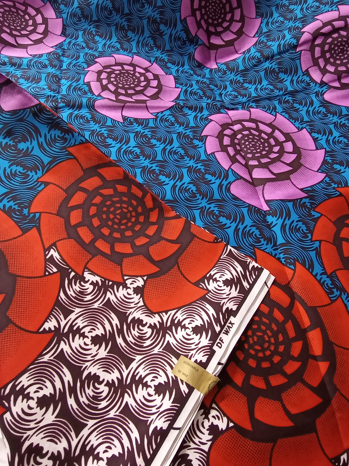 Polycotton African Fabric 6 Yards Soft Ankara Wax Print Material