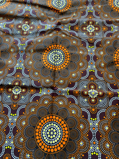 Polycotton African Fabric 6 Yards Soft Ankara Wax Print Material