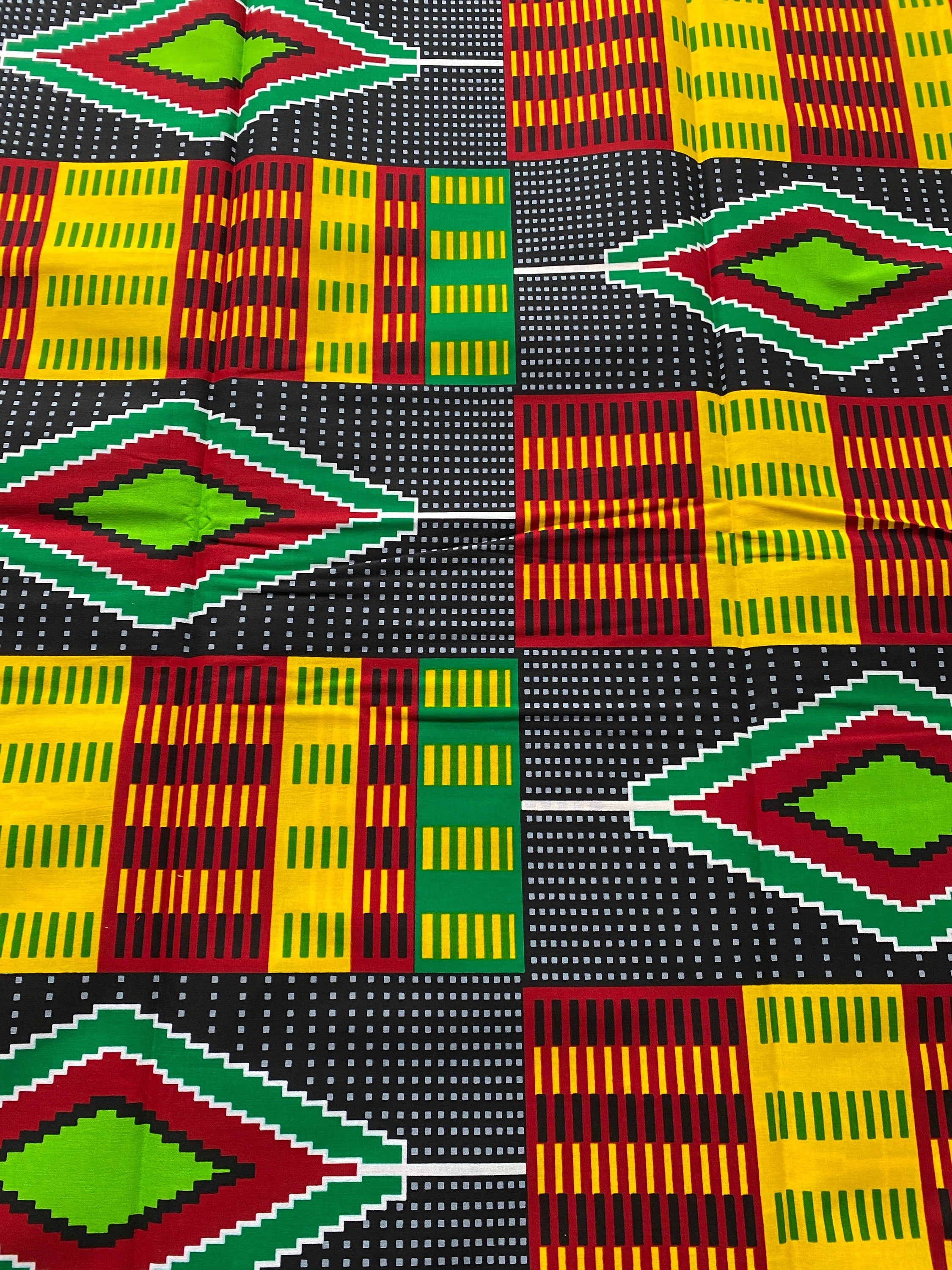 Genuine Kente top supreme wax African fabric.