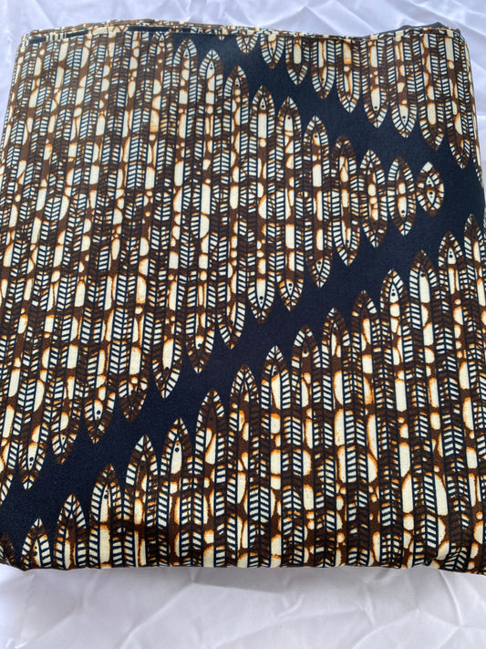 Polycotton African Fabric 6 Yards Soft Ankara Wax Print Material