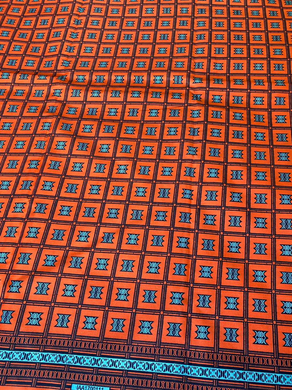 Polycotton African Fabric 6 Yards Soft Ankara Wax Print Material