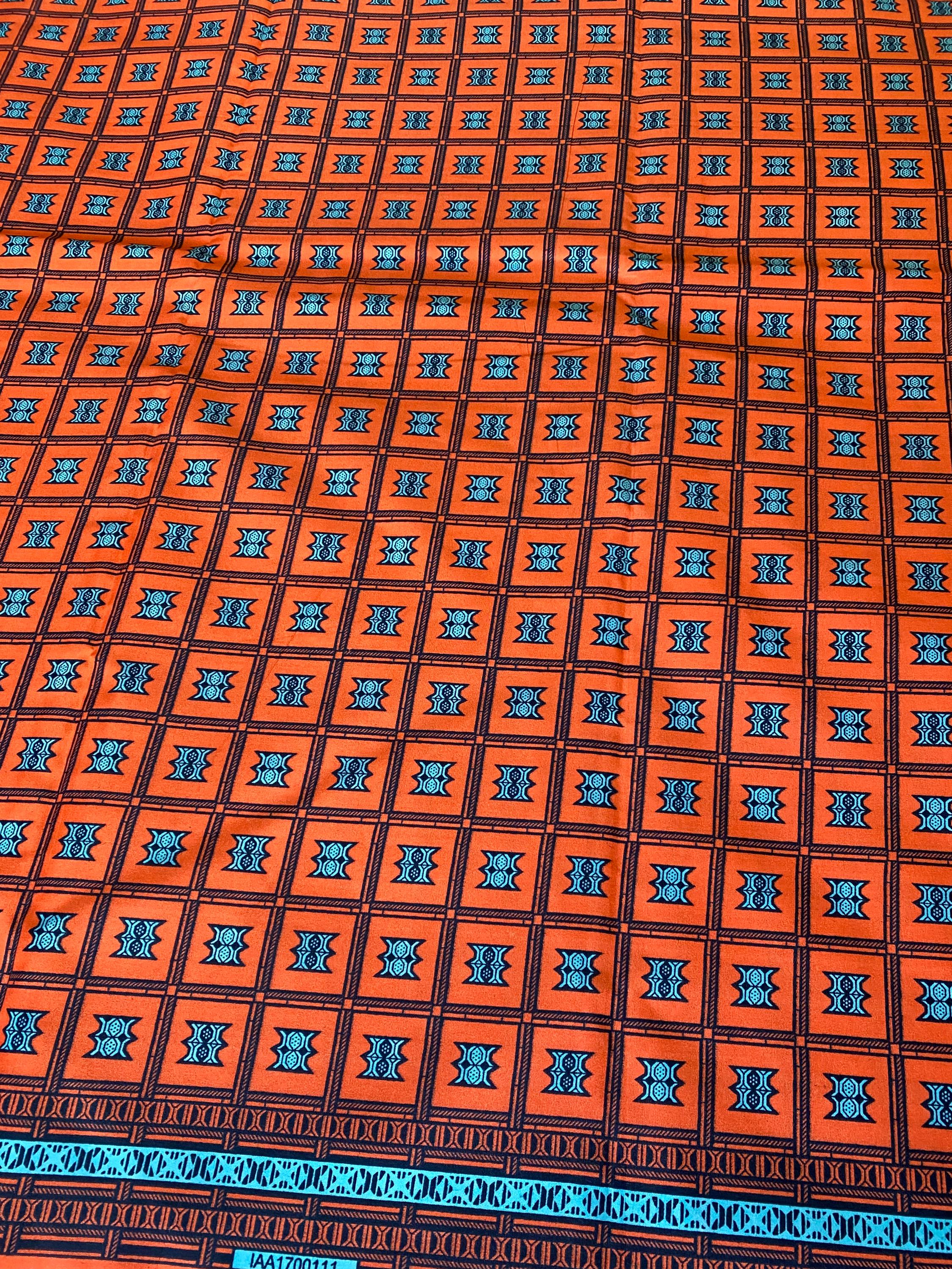 Polycotton African Fabric 6 Yards Soft Ankara Wax Print Material