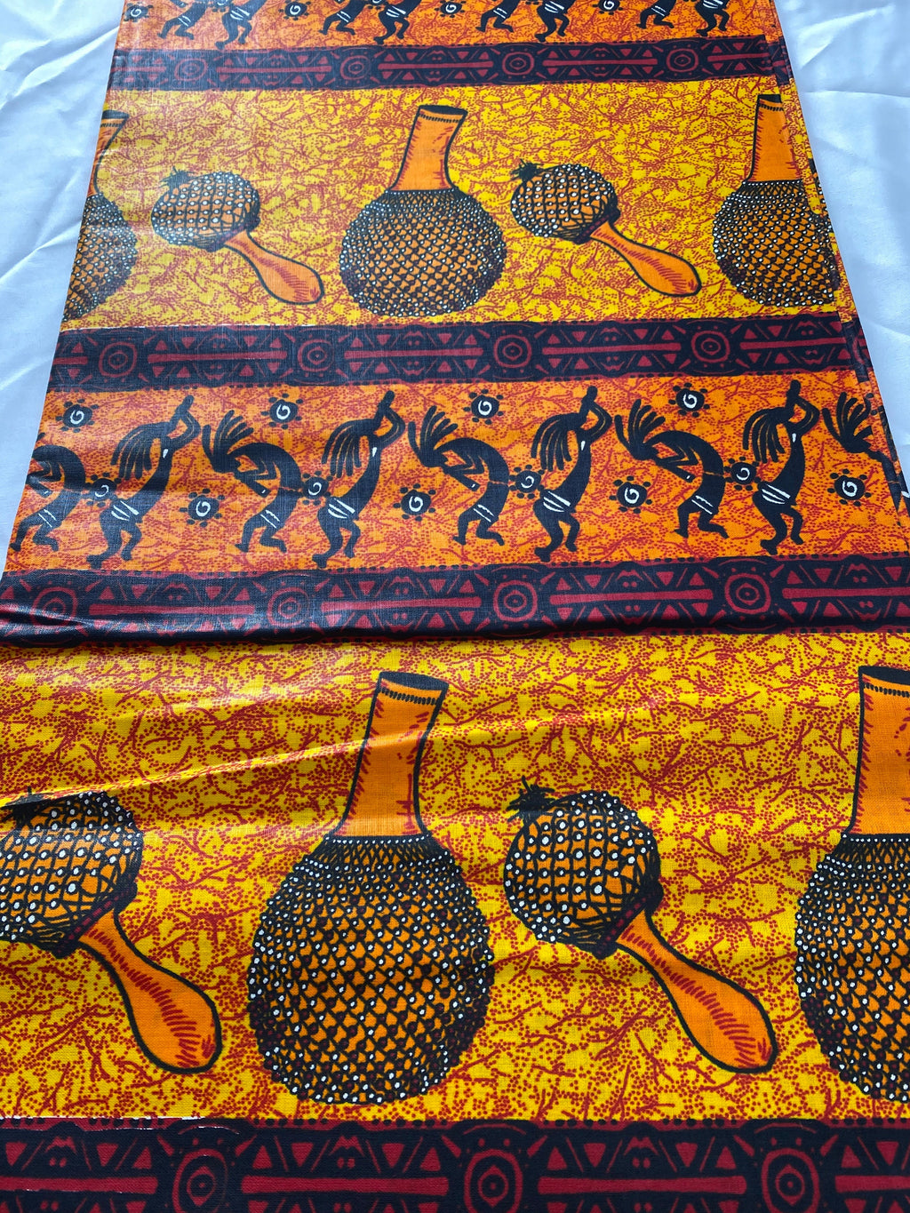Mud Print Fabric 6 Yards African Tribal Wax Print Cloth