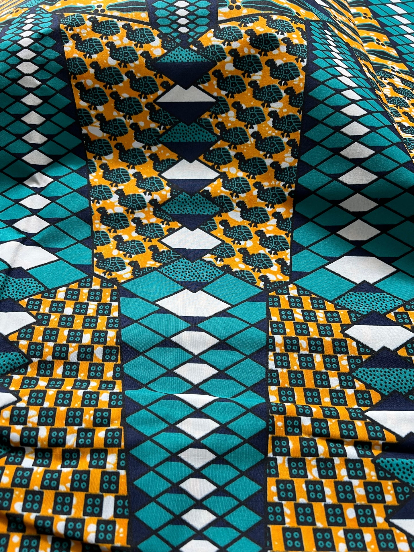 Polycotton African Fabric 6 Yards Soft Ankara Wax Print Material