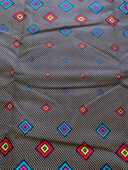 Polycotton African Fabric 6 Yards Soft Ankara Wax Print Material