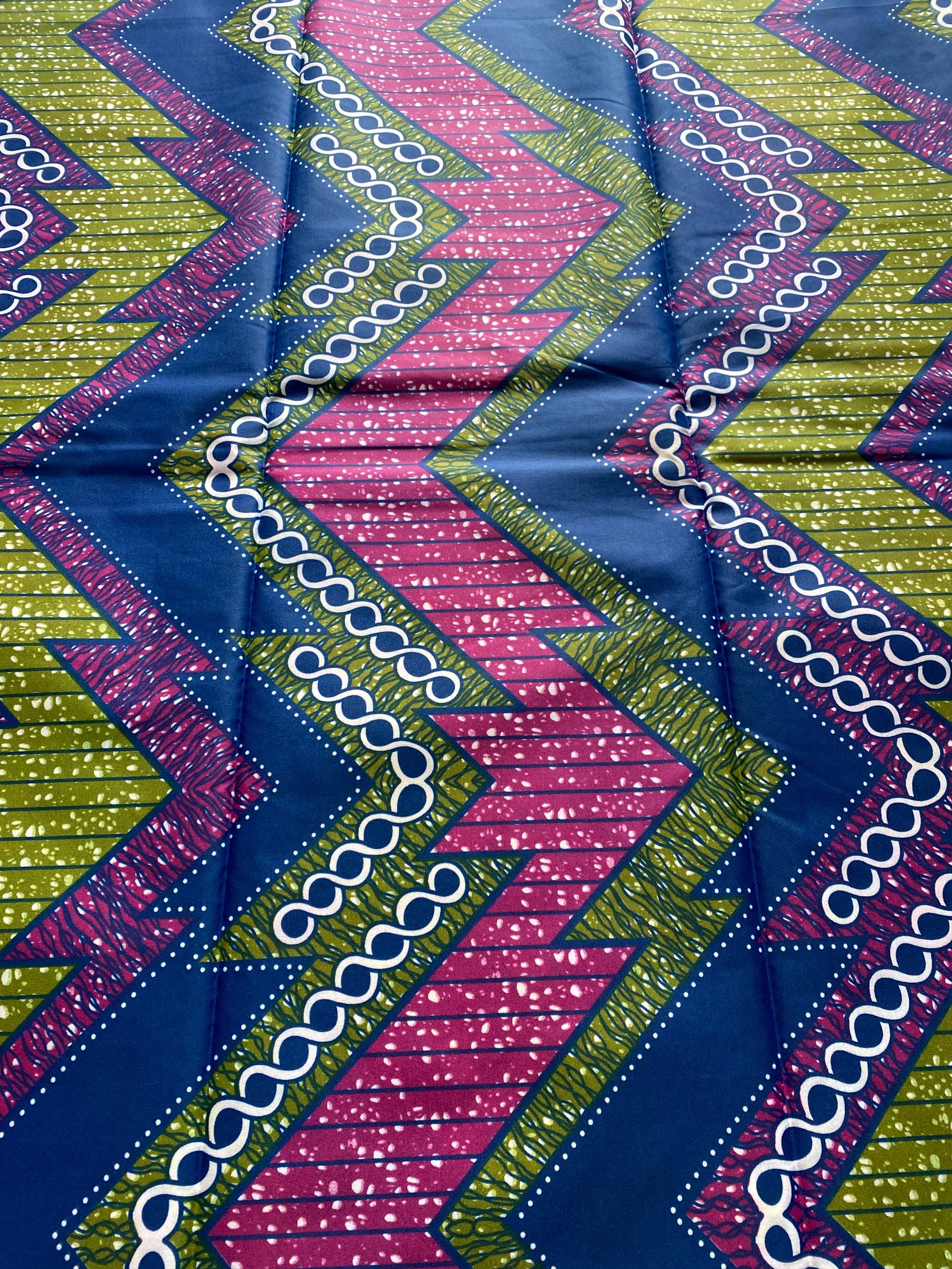 Polycotton African Fabric 6 Yards Soft Ankara Wax Print Material