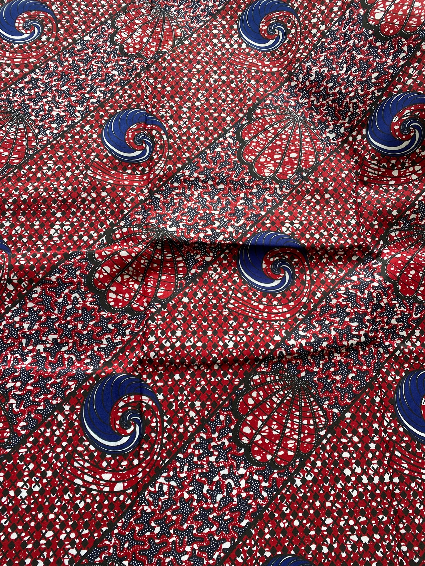 Polycotton African Fabric 6 Yards Soft Ankara Wax Print Material
