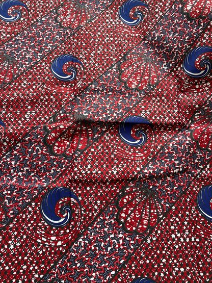 Polycotton African Fabric 6 Yards Soft Ankara Wax Print Material