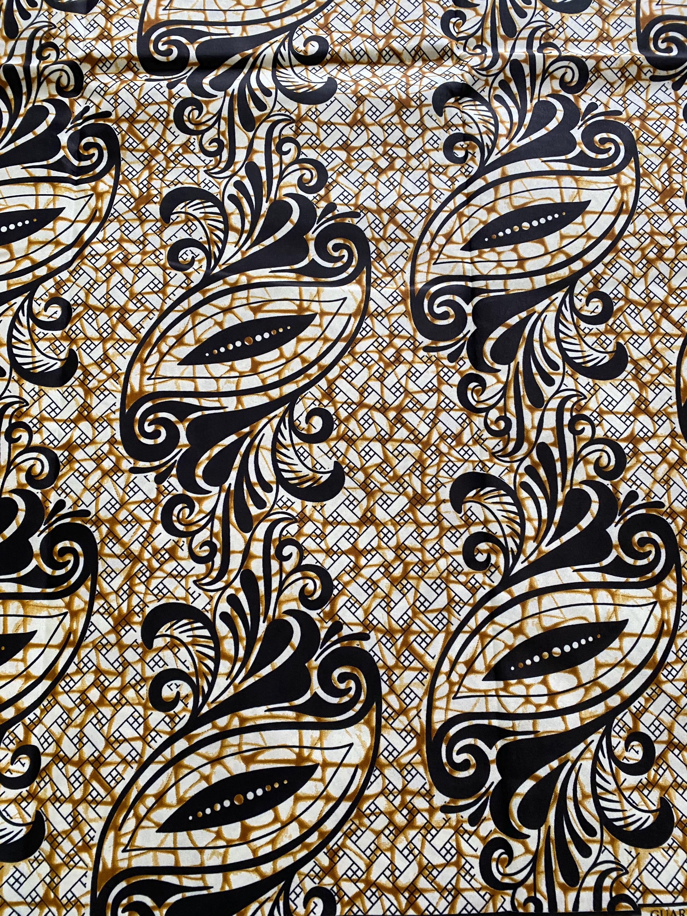 Polycotton African Fabric 6 Yards Soft Ankara Wax Print Material