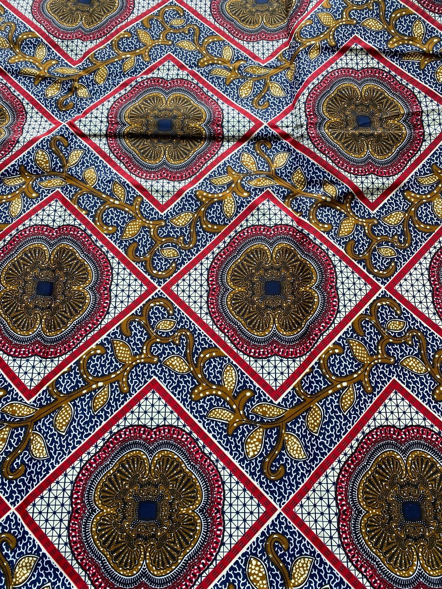 Polycotton African Fabric 6 Yards Soft Ankara Wax Print Material