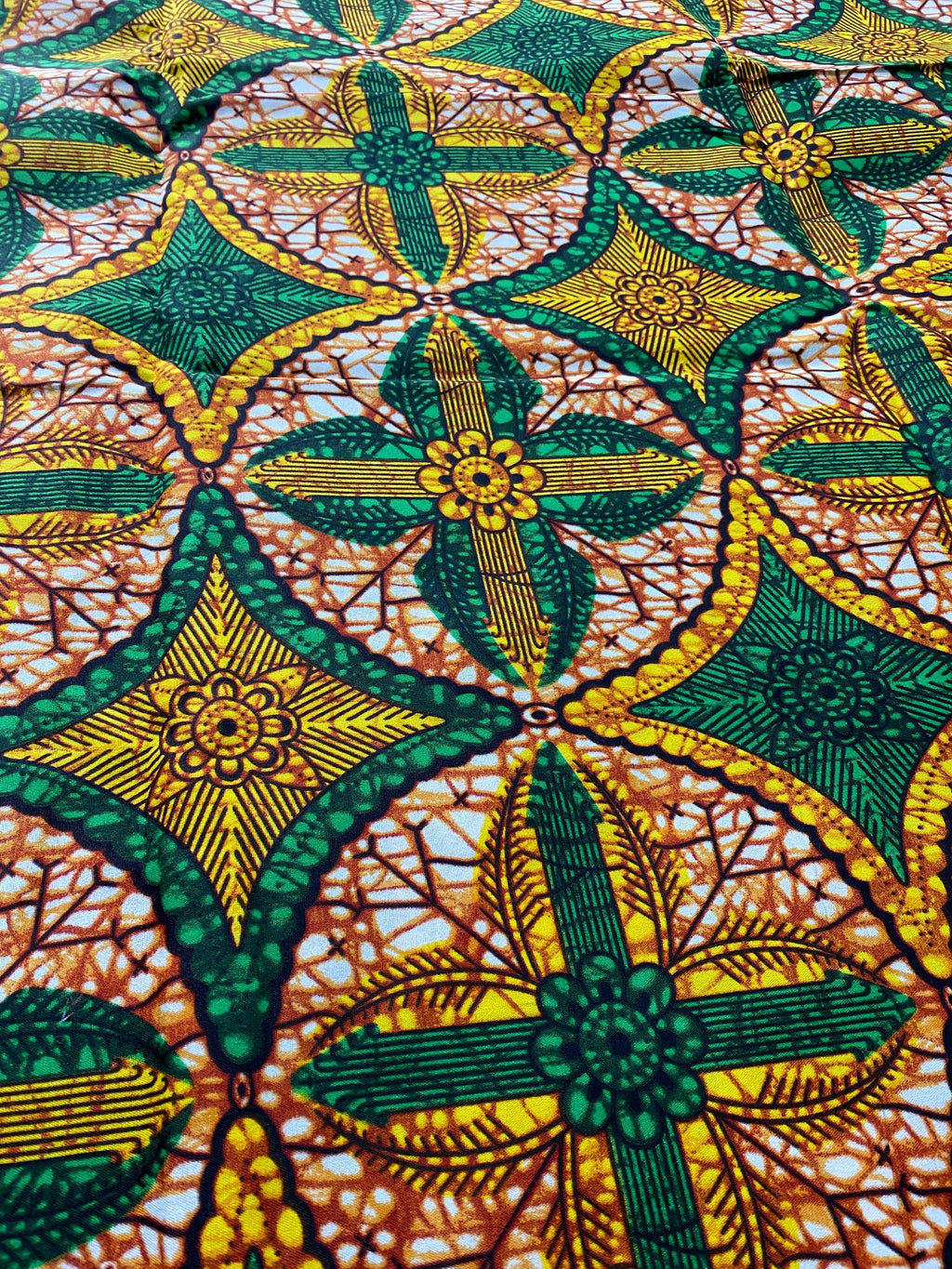Polycotton African Fabric 6 Yards Soft Ankara Wax Print Material