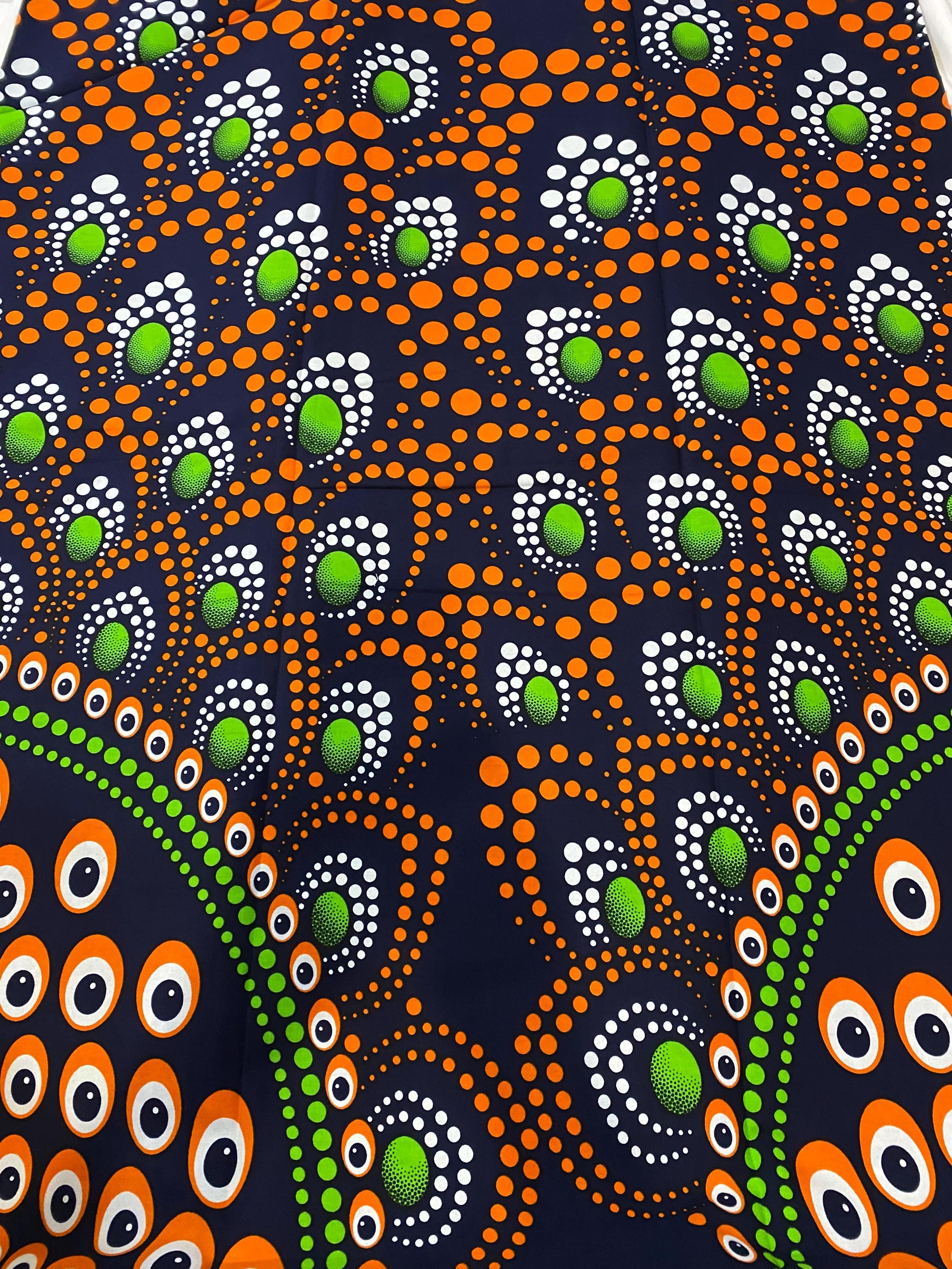 6 Yards 100% Cotton Ankara Wax Print Fabric African Print for Dressmaking, Quilting & Home Décor
