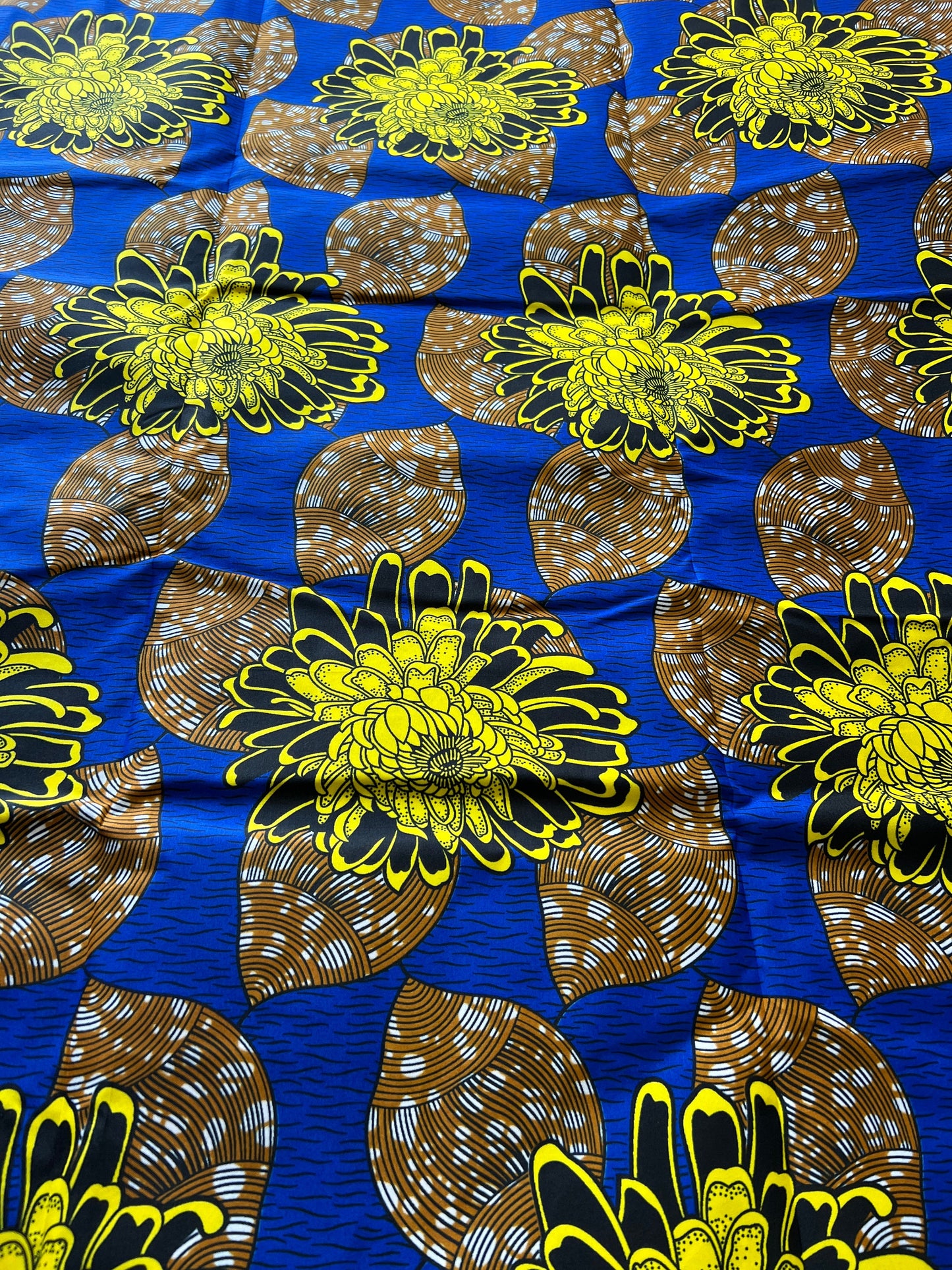 Polycotton African Fabric 6 Yards Soft Ankara Wax Print Material